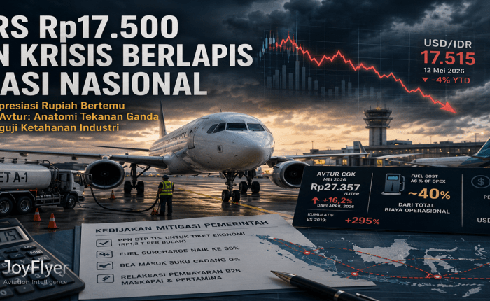 Kurs Rp17.500 dan Krisis Berlapis Aviasi Nasional